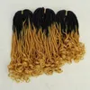 Human Hair Bulks Sister Locs Crochet Hair 3PCS/Pack Synthetic Curly Ends Dreadlocks Hair Extension African Braids For Black Woman Faux Locs 230906