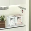 Sacs de rangement Boîte à couches Distributeur de gobelets de salle de bain pour serviette en papier multifonction de grande capacité Serviette de visage carrée