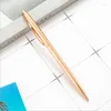 5Pcs Gold Metal Ballpoint Pen Rose Custom Logo Advertising Lettering Engraved Name School&Office Supplies