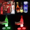 Mini Glow Coaster LED Butelki Light Light Stickers Festival Night Club Bar Wazon Dekoracja LED Glorifier Drink Cup Mat 4 Tryby ZZ