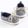 Premiers marcheurs Bébé premiers marcheurs enfant en bas âge bébé né fille garçon Denim semelle souple enfant en bas âge infantile Prewalker Sneaker Bandage chaussures 0-18 M 230906