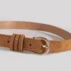 Belts Metal Rivet Decoration Waistbands For Women Fashion Woman Apparel Accessories Vintage Western Style Camel Color