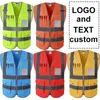 Herenvesten Op maat gemaakt veiligheidsvest Reflecterend met zakken Ritssluiting Werk uw Hi Vis Viz High 230905