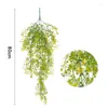 Decorative Flowers Artificial Flower Plant Fake Vine Willow Rattan Hanging For Wedding Home Garden Wall Decoration