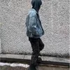 Herenjassen Gewassen Distressed Denim Jacket Armor Filling Silhouet Jeansjas Streetwear Hip Hop Fashion Cowboy Top