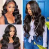 Synthetische Perücken Seditty Hair 28 30 34 40 Inci Body Wave Anyaman Rambut Brasil 3 4 Bündel mit 13X4 Lace Frontal Remy Human 230905