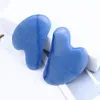 Gua Sha Face Tool Natural Blue Aventurine Guasha Tool for Hace and Body Spa Anti Rinkles and Body Spa Acture Therapy Care Care Sky