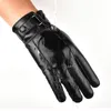 Five Fingers Gloves Men's Winter Warm Fashion Waterproof Gloves Men Faux Leather Driving Gloves Thin Leather Gloves for Touch Screen Brown Guantes 230906