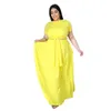 Survêtements de grande taille pour femmes XL5XL taille deux pièces ensemble été élégant solide jupe à bandes croisées et haut à manches courtes femmes tenue en gros goutte 230905