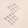 False Nails 3D Fake Accessories Aurora French Almond Tips DIY Manicure Supplies Faux Ongles Press On Acrylic Nail Art