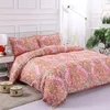 Sängkläder sätter ljusa geometriska mönster Bohemsk etnografi trendig mode enkelhet fyra stycken tre stycken 230906