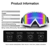 Ski Goggles Ski Snowboard Goggles Anti-Fog Skiing Eyewear Winter Outdoor Sport Cycling Motorcycle Windproof Goggles UV Protection Sunglasses 230905