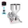 Dubbele kop pasta vulmachine RVS voetbediende vloeibare vuller multifunctionele verpakkingsmachine 100-1000 ml