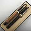 Fountain Penns Jinhao 100 Luxury Wood Fountain Pen F M Bent Nib Metal Rotating Cover Ink Pen Business Stationery for School Writing Presents Pens 230906