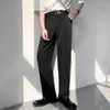 Men's Suits 2023 Summer Micro Elastic Casual Pants Fashion Business Design Cotton Formal Trousers Solid Color Suit Size M-2XL