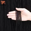 人間の髪の毛のバルク合成姉妹ロックドレッドロックアフロクロシュブレードヘアエクステンションフェイクロックかぎ針編みの髪の色18インチブロンドブラウン230906