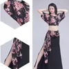 Stage Wear Belly Dance Skirt Practice Clothes Long Suit Luxury Modern Printing Performance Carnaval Costumes Sexy Woman 2023