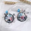 Pendientes Colgantes Mujer Romántico Accesorios De Moda Delicado Acrílico Flor Colgante Pendiente Vintage Charm Joyería Clásico Exquisito