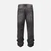 Men's Jeans Men Black Ripped Baggy Five-Pocket Styling