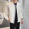 Giacche da uomo Giacca abbinata ai colori per uomo autunno Cappotto piccolo casual casual vintage da baseball maschile coreano streetwear
