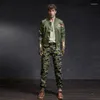 Pantalons pour hommes Camouflage Cargo Hommes Regular Fit Denim Pantalon Travail Salopette Multi-poches Pantalon Tactique Pour Automne Hiver Mâle
