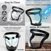 Salad Tools Super Protective Face Shield Anti-Fog Full Face High-Definition Protective All-Inclusive Face Protection für Erwachsene Wiederverwendbar 230906