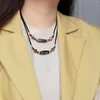 Ketten Neun-Auge-Dzi-Perlen-Halskette-Liebhaber-Accessoires chinesische Retro-Frauen