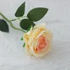 Flores decorativas 6 piezas de tela de seda de rosas artificiales flor del día de San Valentín decoración del hogar de la boda