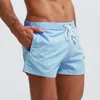 Herrbadkläder andningsbara badstammar Löst boxare Sommarkläder Mannbedömning Fitness Shorts för vattenaktivitet