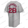 Benutzerdefinierte 10 Trevor Story 34 David Ortiz Baseball Jersey Martinez Ted Williams Xander Bogaerts Enrique Hernandez Rafael Devers Chris Sale Alex Verdugo Plawecki