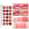 Lip Gloss 18 Colors Moisturizing Non-fading Non-stick Cup Cross-border Lipstick Plate Matte Set