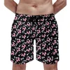 Shorts masculinos em forma de cachorro balão placa impressão colorida clássico praia trendy plus size calções de banho homens