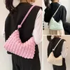 Sacs de soirée Tempérament Doux Nuage Coton Petit Sac Carré Doux Minimaliste Léger Aisselles Couleur Bonbon Aisselle Fourre-Tout