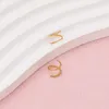 Boucles d'oreilles créoles Joolim bijoux haute qualité PVD vente en gros sans ternissement simple délicate Linellae spirale boucle d'oreille en acier inoxydable pour les femmes