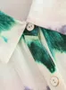 Survêtements pour femmes Mode Vintage Tie Dye Imprimer Summer Set Femmes Outfit 2023 Chemise ample à manches courtes et taille haute Bermuda Shorts Deux