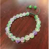 Grüne Jade Smaragd 8MM Perlen Handknoten Armband Zubehör DIY Schmuck Mode Mann Frau Glück Amulett