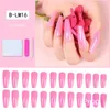 False Nails Nail Art Stickers /box Fake Patches Solid Color Full Finished Tips Diy Accessory Artificial Extension Form
