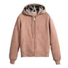 Designers High Quality Womens Hoodies Sweater Jackets With Zipper Women Slim Hoodie Sweatshirt Brands Tops Spring Autumn And Winter Cotton Top Size S-XXL Wholesale