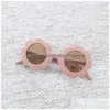 Lunettes de soleil en gros Sun Flower rond mignon enfants UV400 garçon fille belle bébé lunettes enfants Ocos de Sol 15 couleurs livraison directe mode Dhkmy