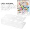 Kitchen Storage 2 Pcs Of 15-Hole Acrylic Transparent Lollipop Display Stand For Wedding And Birthday Parties