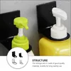 Dispenser di sapone liquido 4 pezzi Staffa di stoccaggio per bagno a parete Mensola per bottiglia di gel doccia Spazio per tenere la mano in alluminio