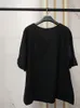 Women's Plus Size TShirt 150Kg Summer VNeck Loose Flared Sleeve Bust 150cm 6XL 7XL 8XL 9XL Super Fairy Simple Top Black White 230905