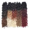 Cheveux humains en vrac synthétique crochet tresses cheveux déesse faux locs ombre bouclés doux dreads dreadlocks pour extensions de femme noire 18 pouces 230906