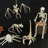 Andere evenementen Feestartikelen Halloween Beweegbaar skelet Nep Menselijke schedelbeenderen Halloweenfeest Thuis Bardecoratie Spookhuis Horror Rekwisieten Ornament Speelgoed 230905
