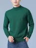 Mens suéteres suéter de caxemira homens pulôver outono inverno meia gola alta macia quente jumper de malha 230906