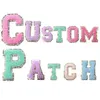 Logotipo personalizado marca de luxo patches bordados para roupas de ferro em costurar no boné crachá acessórios de costura suprimentos adesivos para vestuário jeans jaqueta chapéu sacos