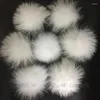 Basker 2 st/lot tvättbjörn pom stor grön päls pompom enorma pompoms 15 cm för hattar beanies skor hängen nyckelringar tillbehör