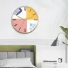 Duvar saatleri klasik saat dekorasyon kuvars numarası renkli el yuvarlak moda cam yatak odası mutfak wandklok dekor