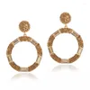 Dangle Earrings Classic Round Style Women's Advanced Sense and Atmosphere Banquet Bride Fride Regone Trade Products