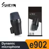 Microphones E902 microphone tambour dynamique pour instruments de musique fréquents, rekaman dalam ruangan et kinerja luar 230905